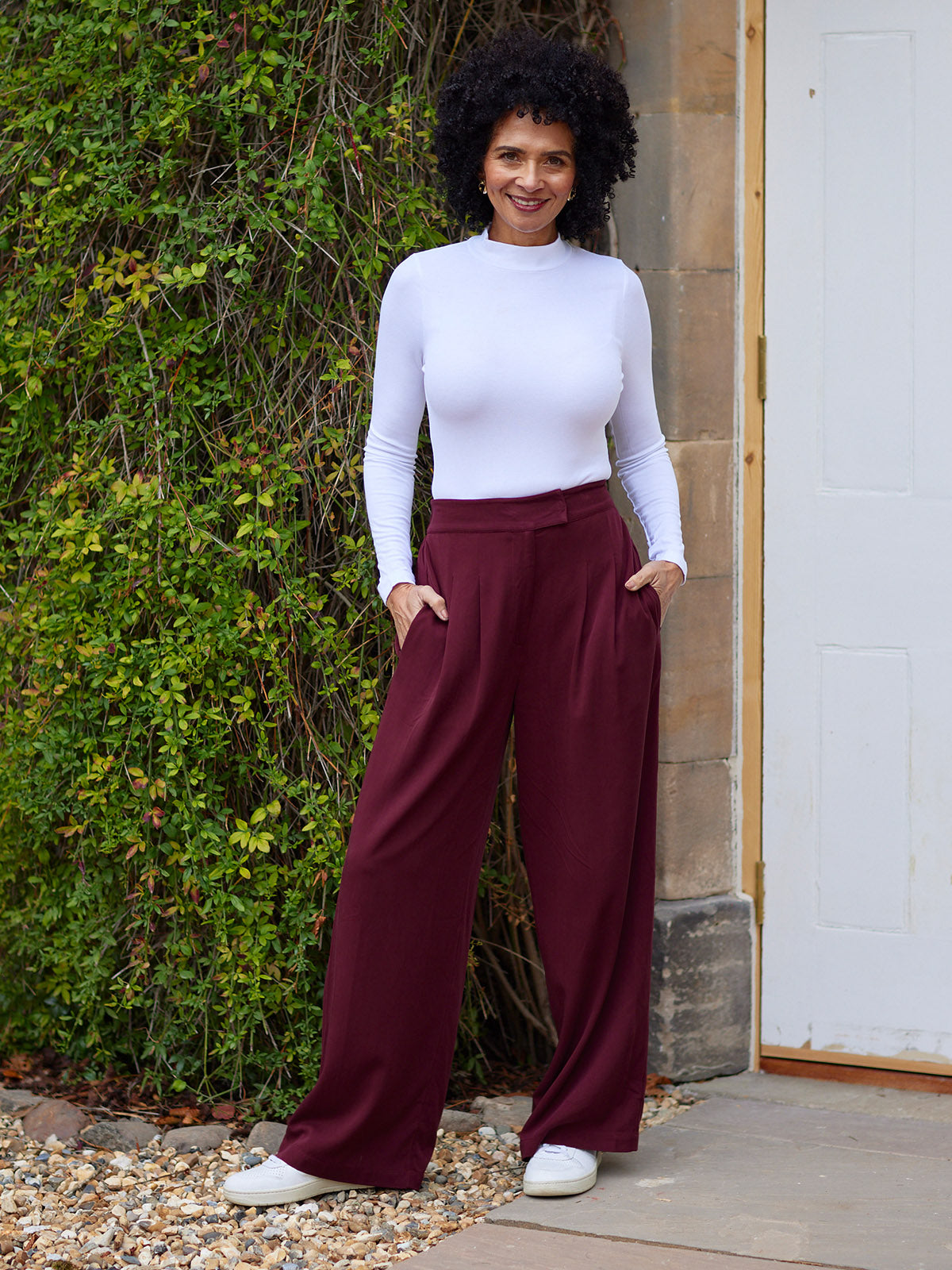 Lana Trouser - Burgundy