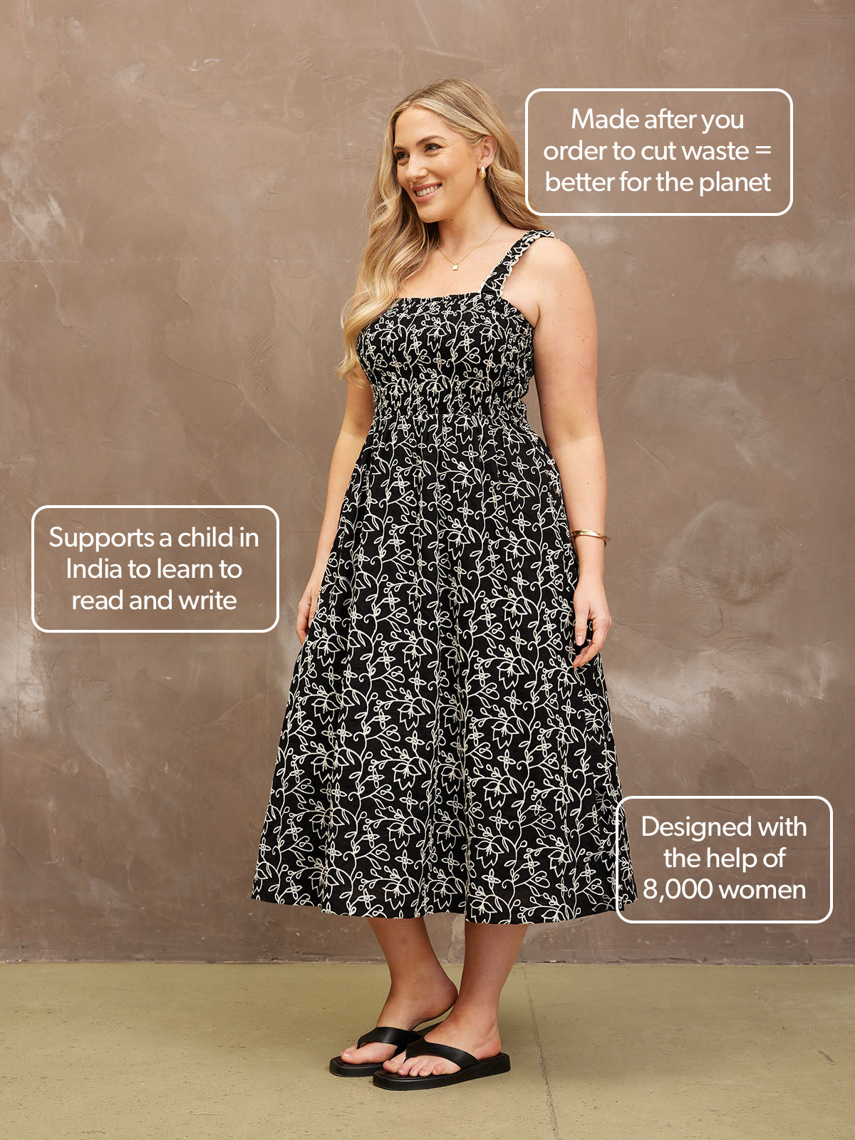 Fleur Embroidered Dress