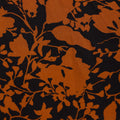 Eleanor Tiered Skirt Dress - Orange & Black Floral Print