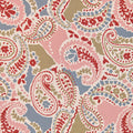 Hatty Contrast Shirring Dress - Multi Paisley Print