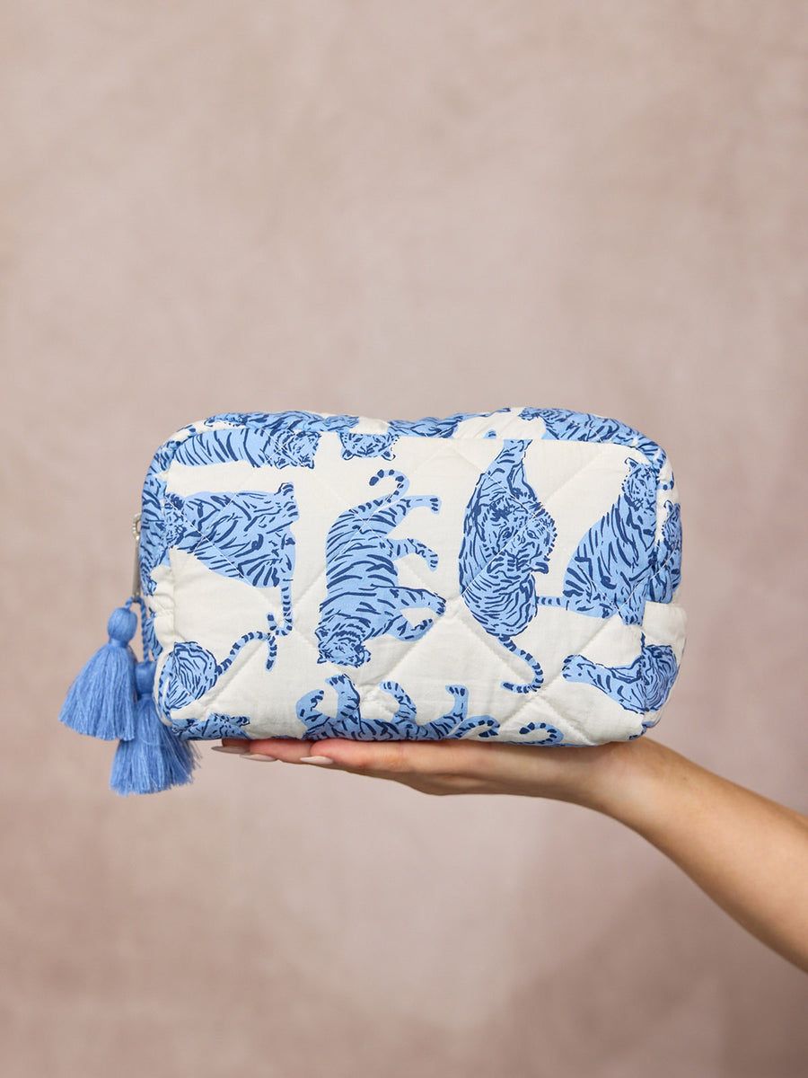 Mabel Washbag - Tiger Print