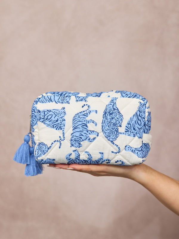 Mabel Washbag - Tiger Print
