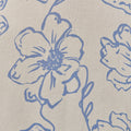 Hilary Printed Linen Mix Dress - Blue Floral