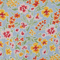 Maddie Short Sleeve Dress -  Light Blue Floral Print