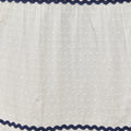 Nelly Ric Rac Dress - White & Navy