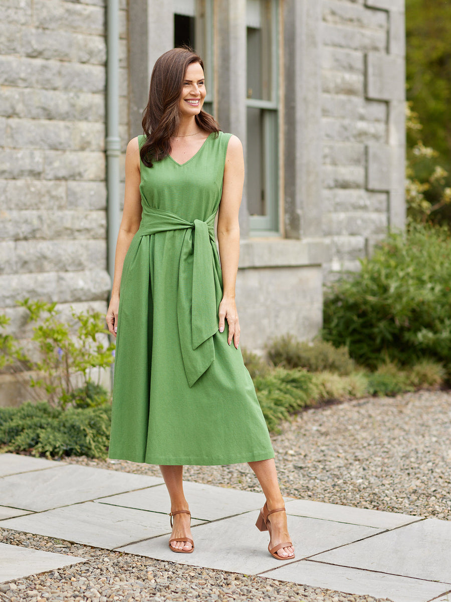 Ruth Sleeveless Tie Waist Dress Ruth Sleeveless Tie Waist Dress