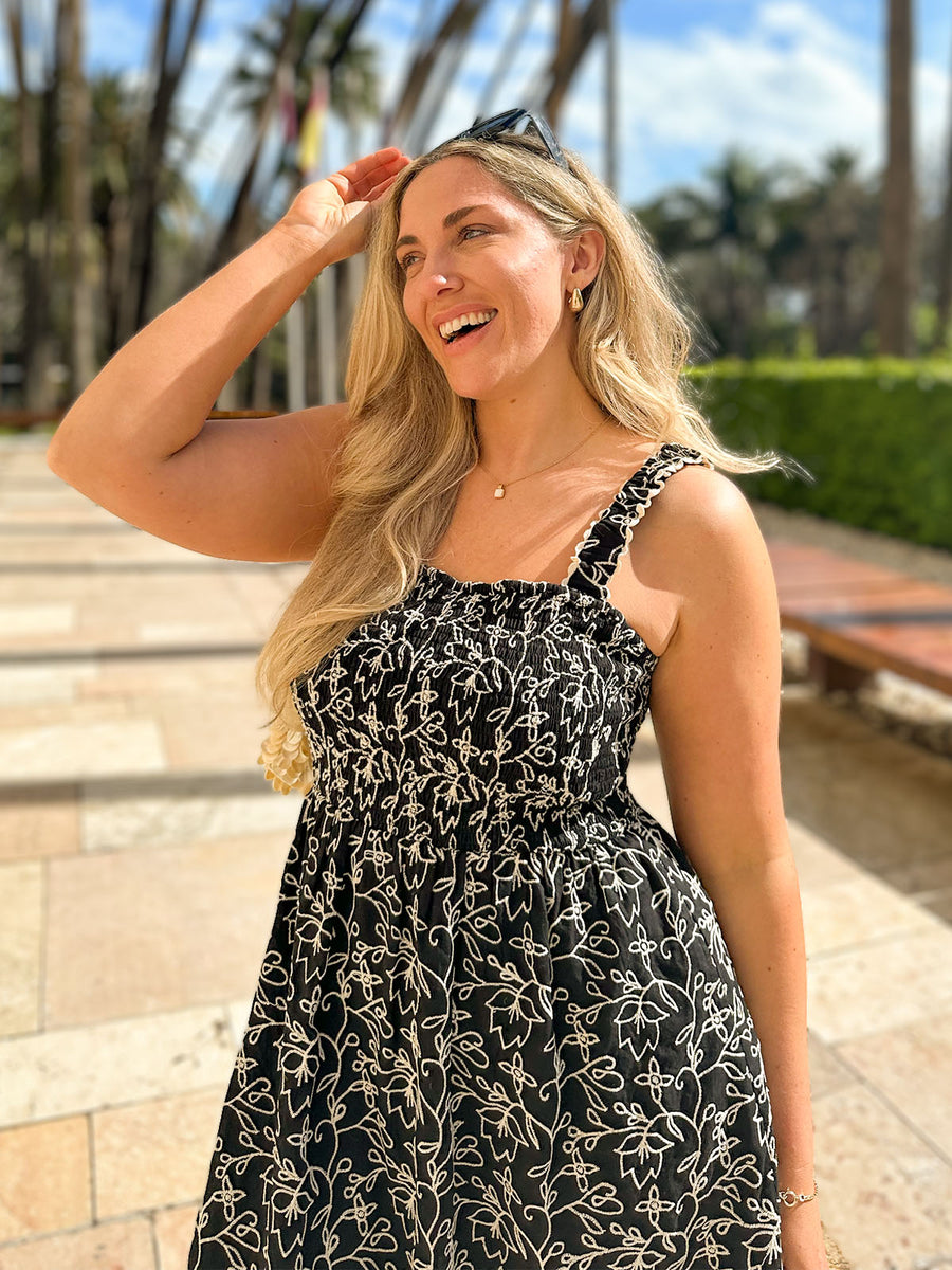 Fleur Embroidered Dress