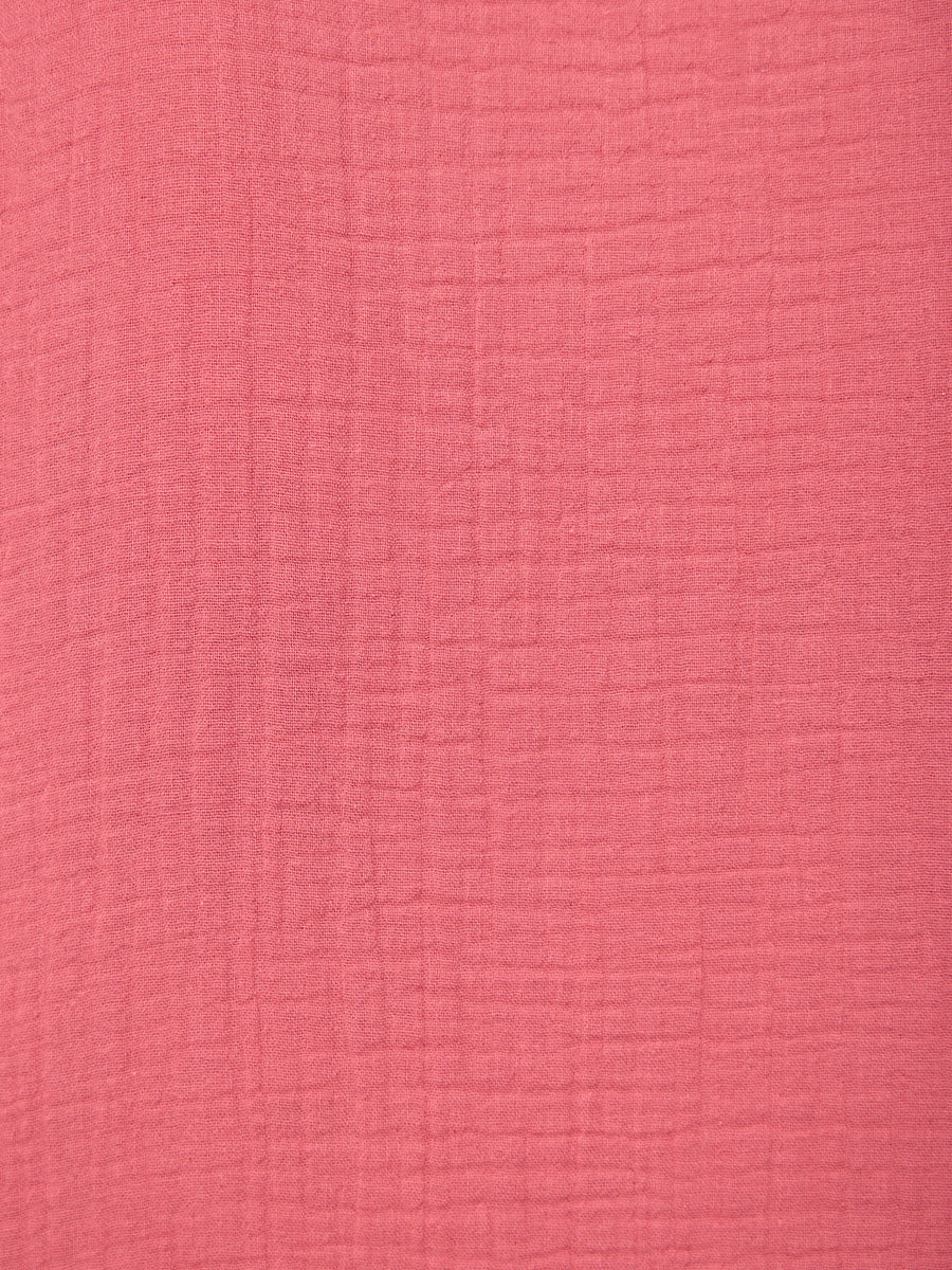 Annie Crinkle Scallop Pyjama Set - Pink