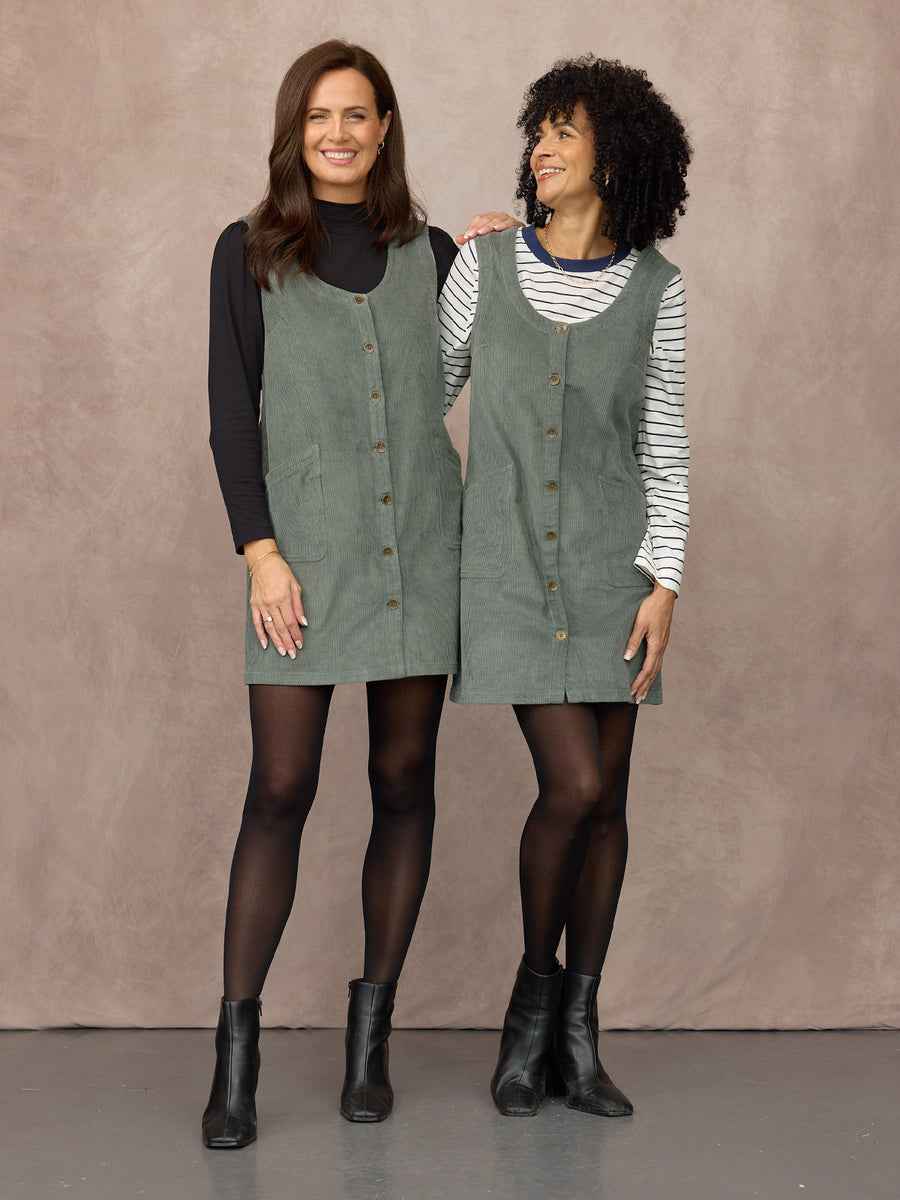 Sarah wears size 10 Regular, Trish wears size 8 Regular