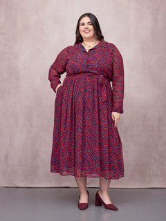 Lucy wears size 24 Regular