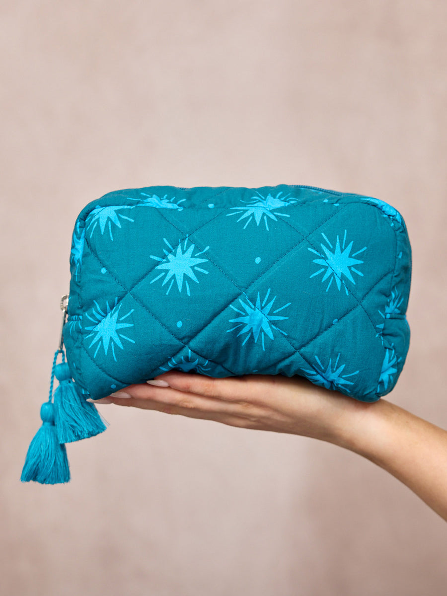 Mabel Washbag - Blue Star Print