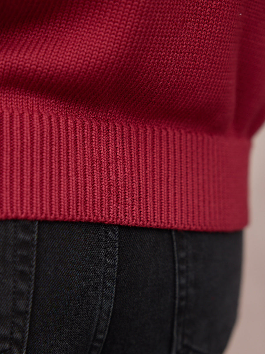 Ellie Zip-Through Knit - Red