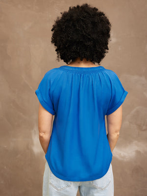 Lou Notch Neck Top