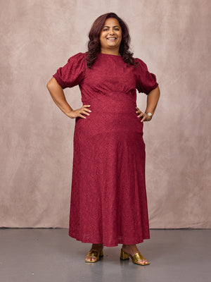 _0003s_0001_C26-Rachel-Puff-Sleeve-Jacquard-Dress-Maroon-Red-CUSTOMER-05.jpg
