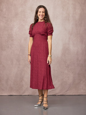 _0003s_0003_C26-Rachel-Puff-Sleeve-Jacquard-Dress-Maroon-Red-CUSTOMER-03.jpg