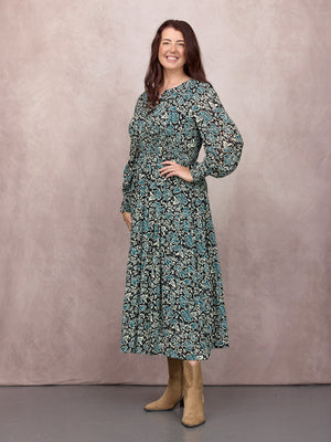 _0003s_0005_C27-Eleanor-Tiered-Skirt-Dress-Black-Teal-Floral-Print-CUSTOMER-01.jpg