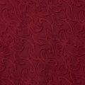 Rachel Puff Sleeve Jacquard Dress - Maroon Red