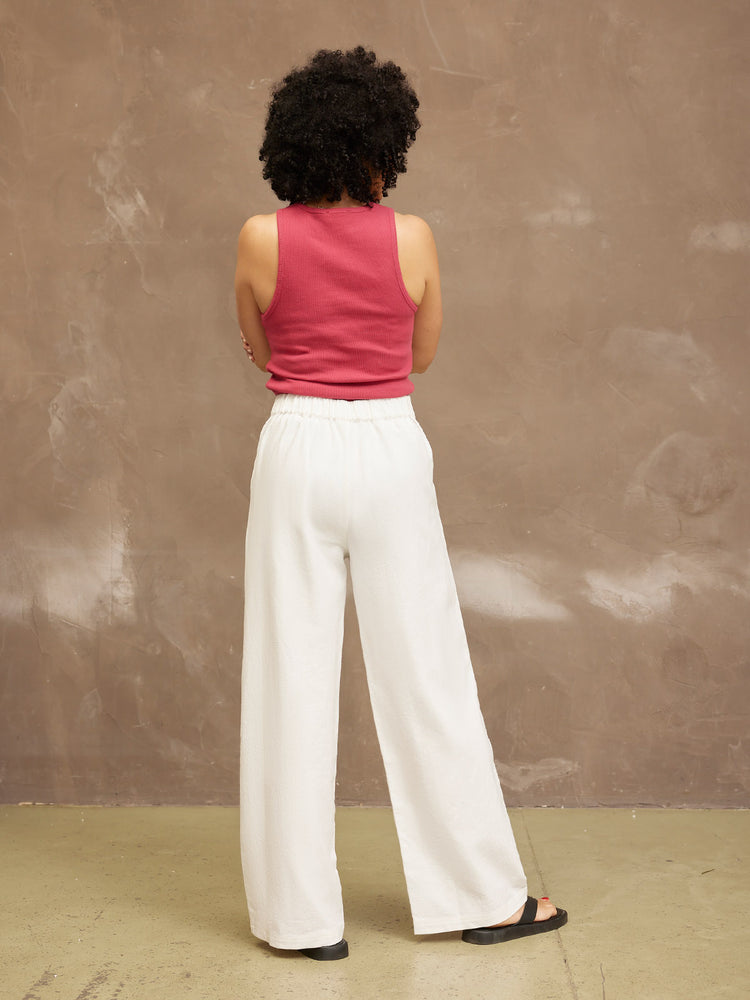 Heather Button Front Trouser