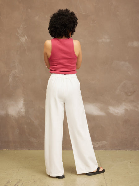 Heather Button Front Trouser