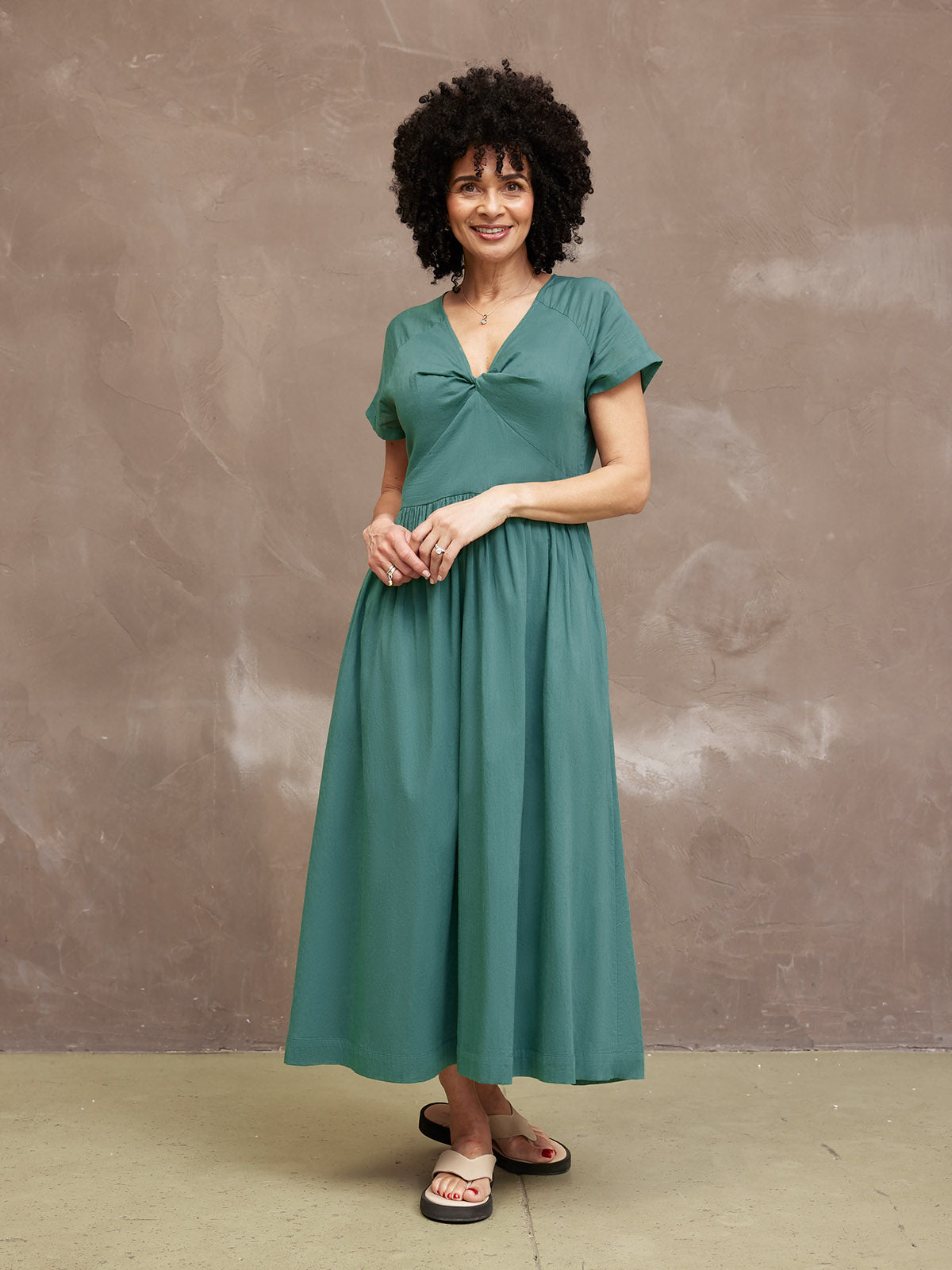 Claudia Green Knot Dress This is Unfolded Claudia Green Knot Dress This is Unfolded