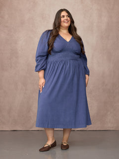 Lucy wears size 24 Regular