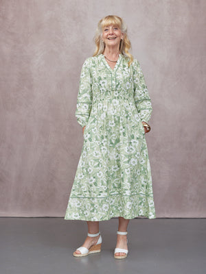 _0005s_0017_C24-May-Long-Sleeve-Shirred-Neckline-Dress-Green-and-White-Watercolour-Floral-Print-CUSTOMER-03.jpg