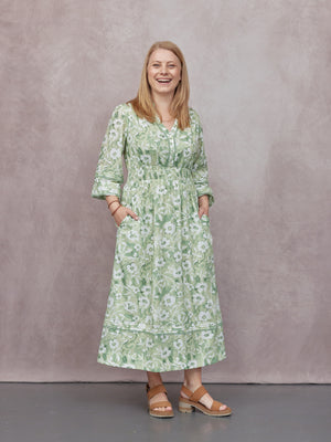 _0005s_0018_C24-May-Long-Sleeve-Shirred-Neckline-Dress-Green-and-White-Watercolour-Floral-Print-CUSTOMER-04.jpg