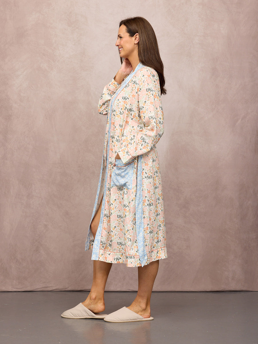 Short Pyjamas & Robe Bundle - Mya & Peggy - Mixed Floral