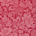 Maddie Short Angel Sleeve Dress -  Red & Pink Abstract Flower Print