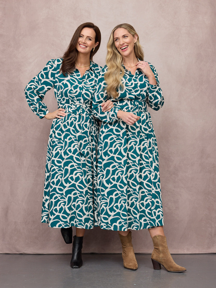 Sarah wears size 10 Regular, Danielle wears size 14 Regular
