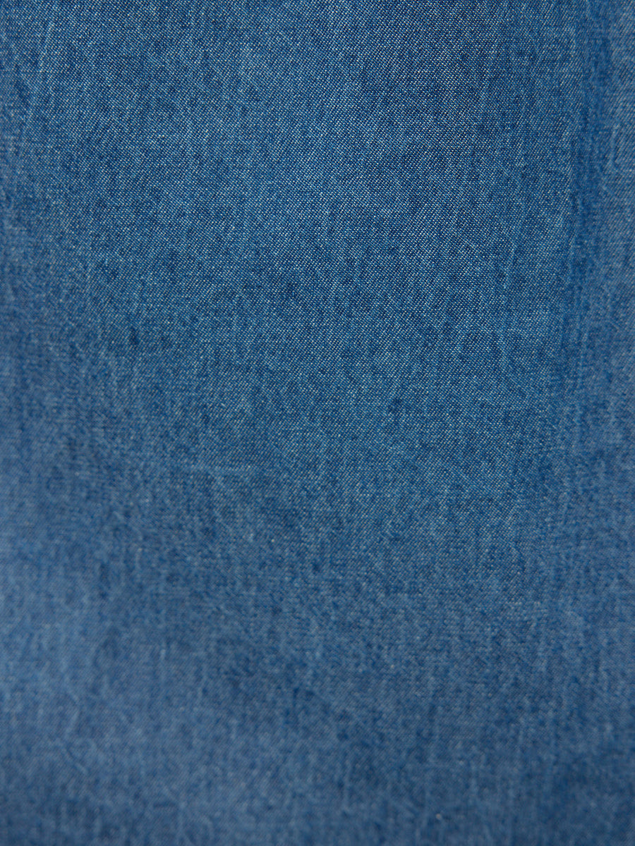Dolly Embroidered Denim Dress - Blue