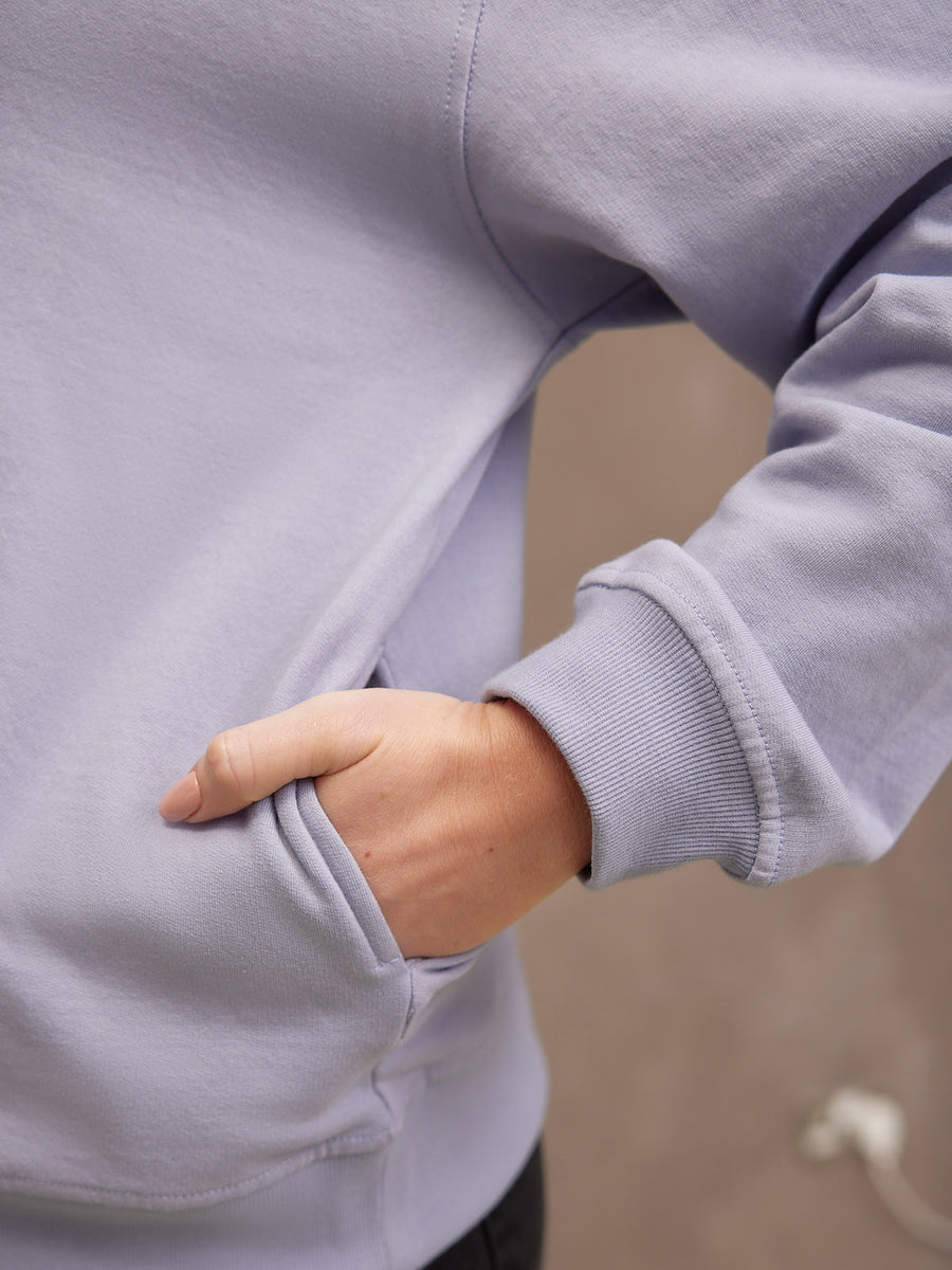 Evie Zip Sweatshirt - Lilac