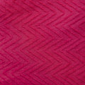 Maddie V-Neck Long Sleeve Jacquard Dress - Dark Pink