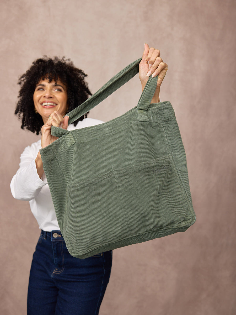 Caro Cord Bag - Green