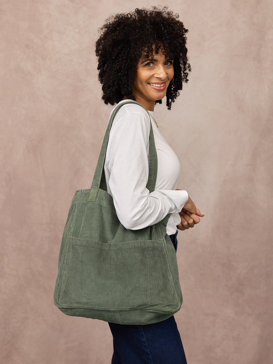 Caro Cord Bag - Green