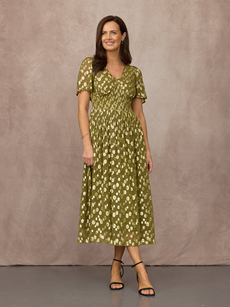 Sarah wears size 10 Regular