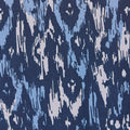 Kirsty Shirt Dress - Blue Ikat Print