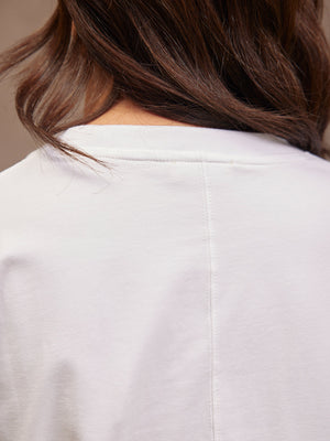Adele Relaxed Tee - White