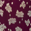 Libby Long Sleeve Floral Lurex Dress - Plum & Gold