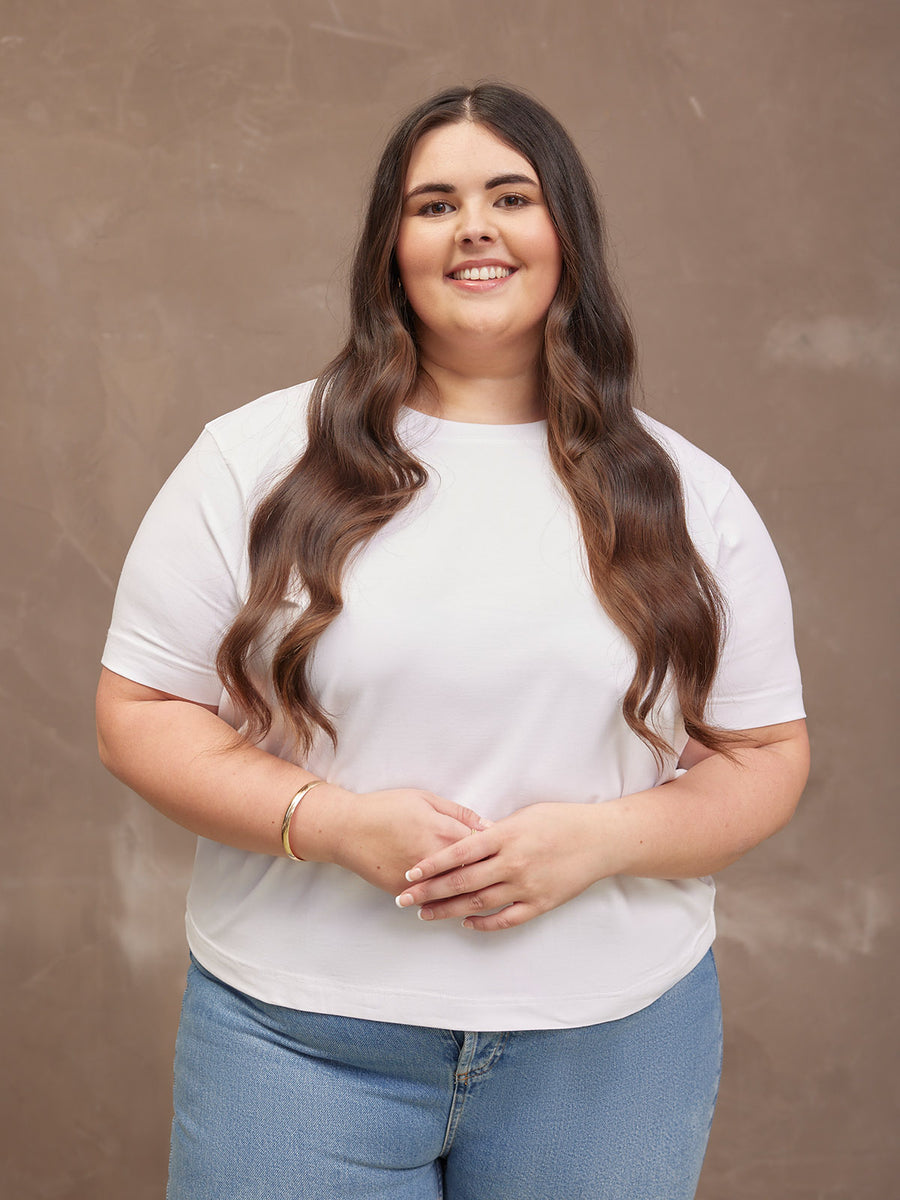 Adele Relaxed Tee - White