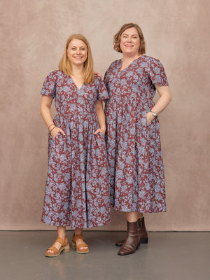 _0011s_0015_C24-Leah-Angel-Sleeve-Dress-Brown-and-Blue-Floral-Print-CUSTOMER-05.jpg