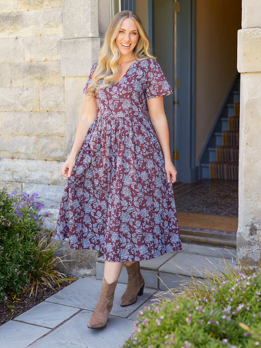 Leah Angel Sleeve Dress