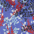 Jackie Contrast Trim Dress - Blue & Multi Floral Print