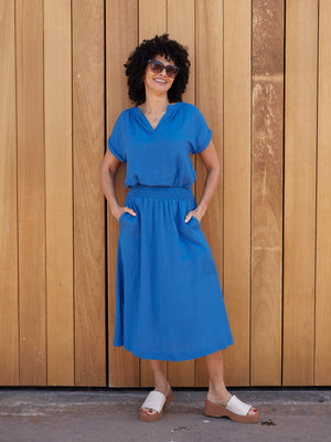 Lou Notch Neck Top