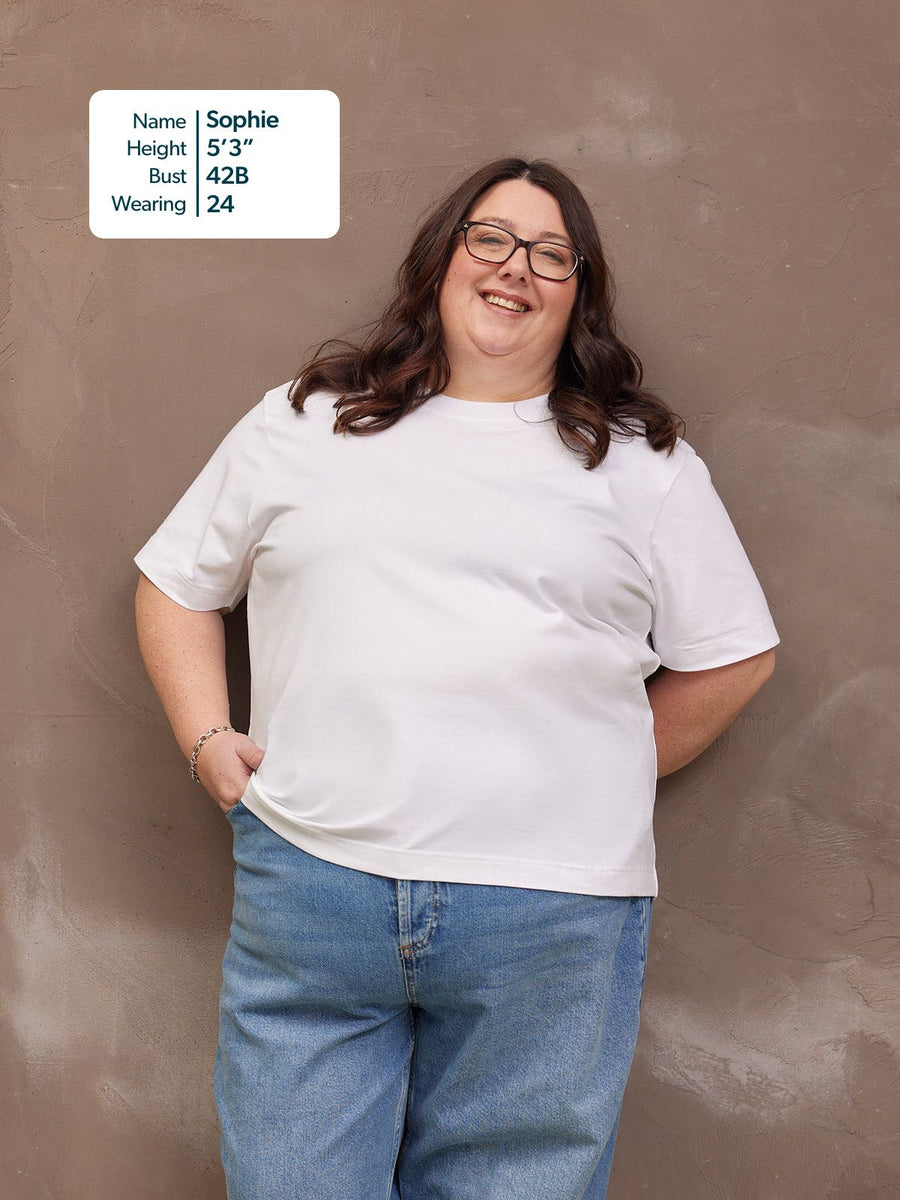 Adele Relaxed Tee - White