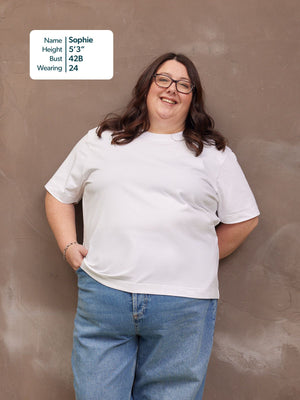 Adele Relaxed Tee - White