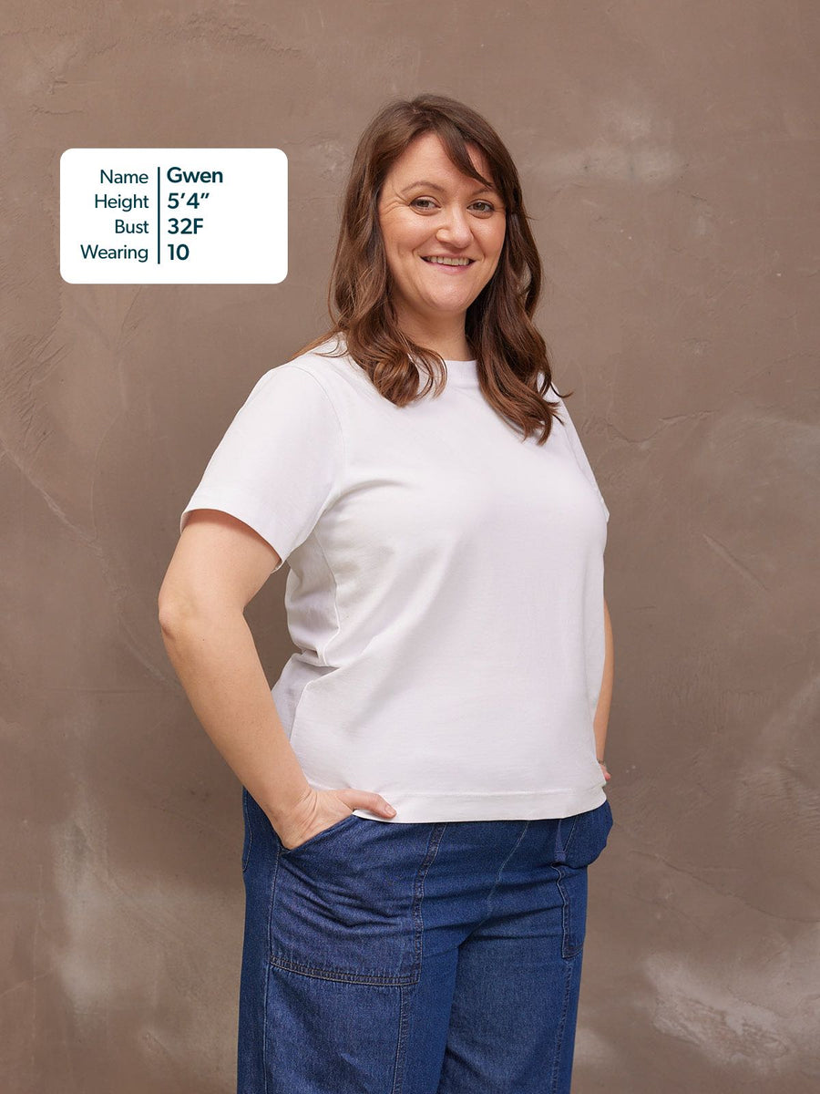 Adele Relaxed Tee - White