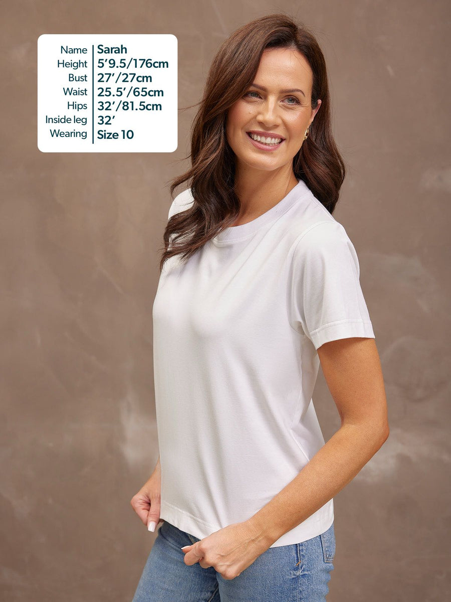 Adele Relaxed Tee - White