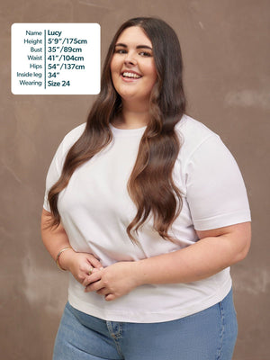 Adele Relaxed Tee - White