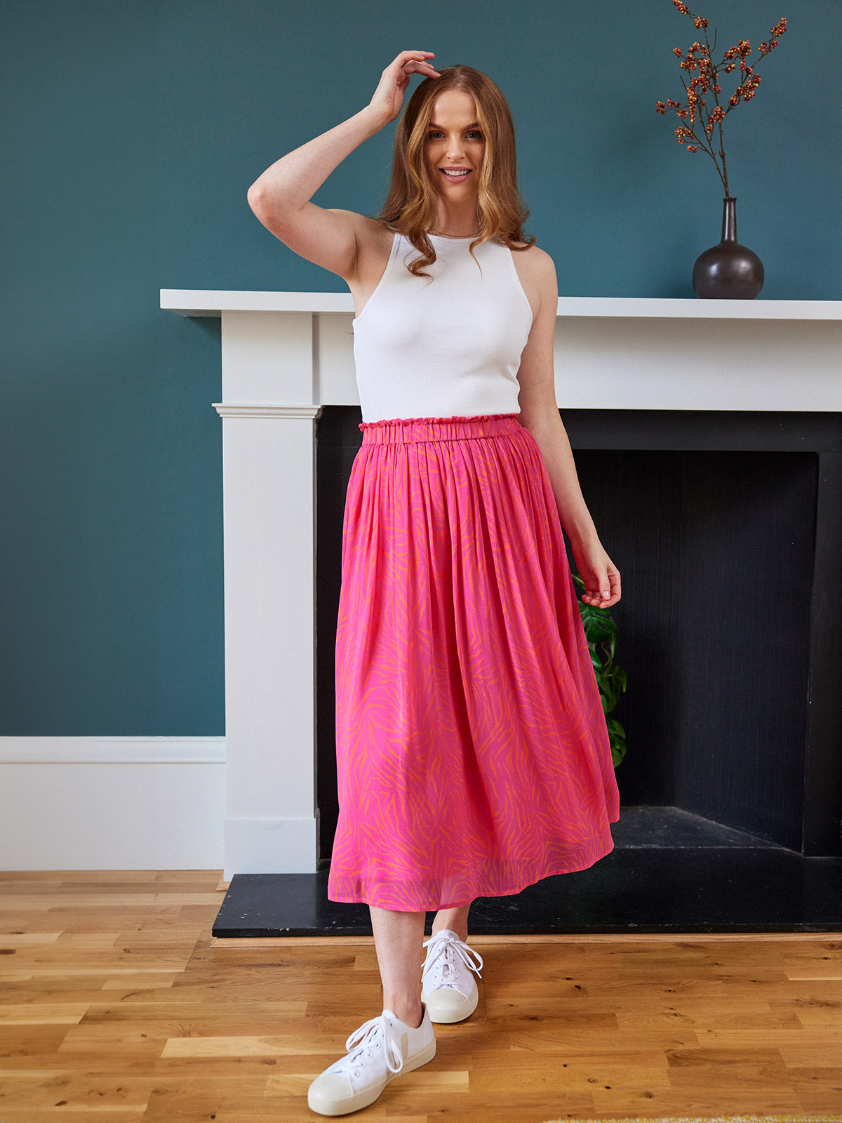 Paperbag skirt pink hotsell